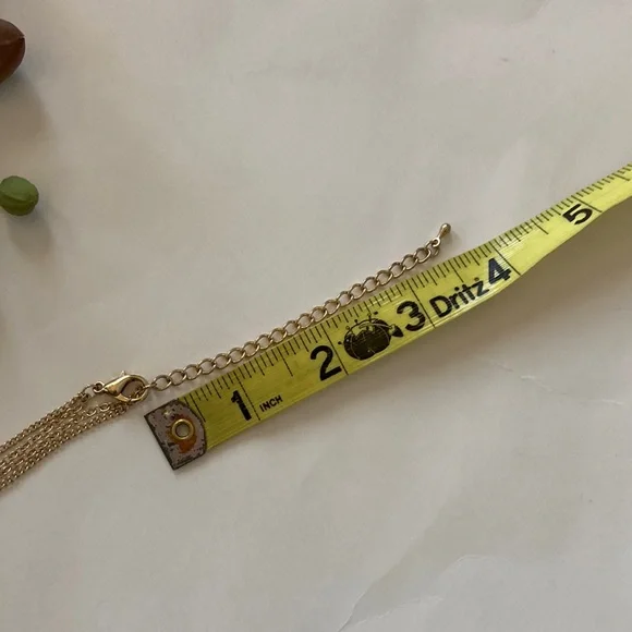 Long Layered Pendant & Tassel Necklace - Picture 6 of 7